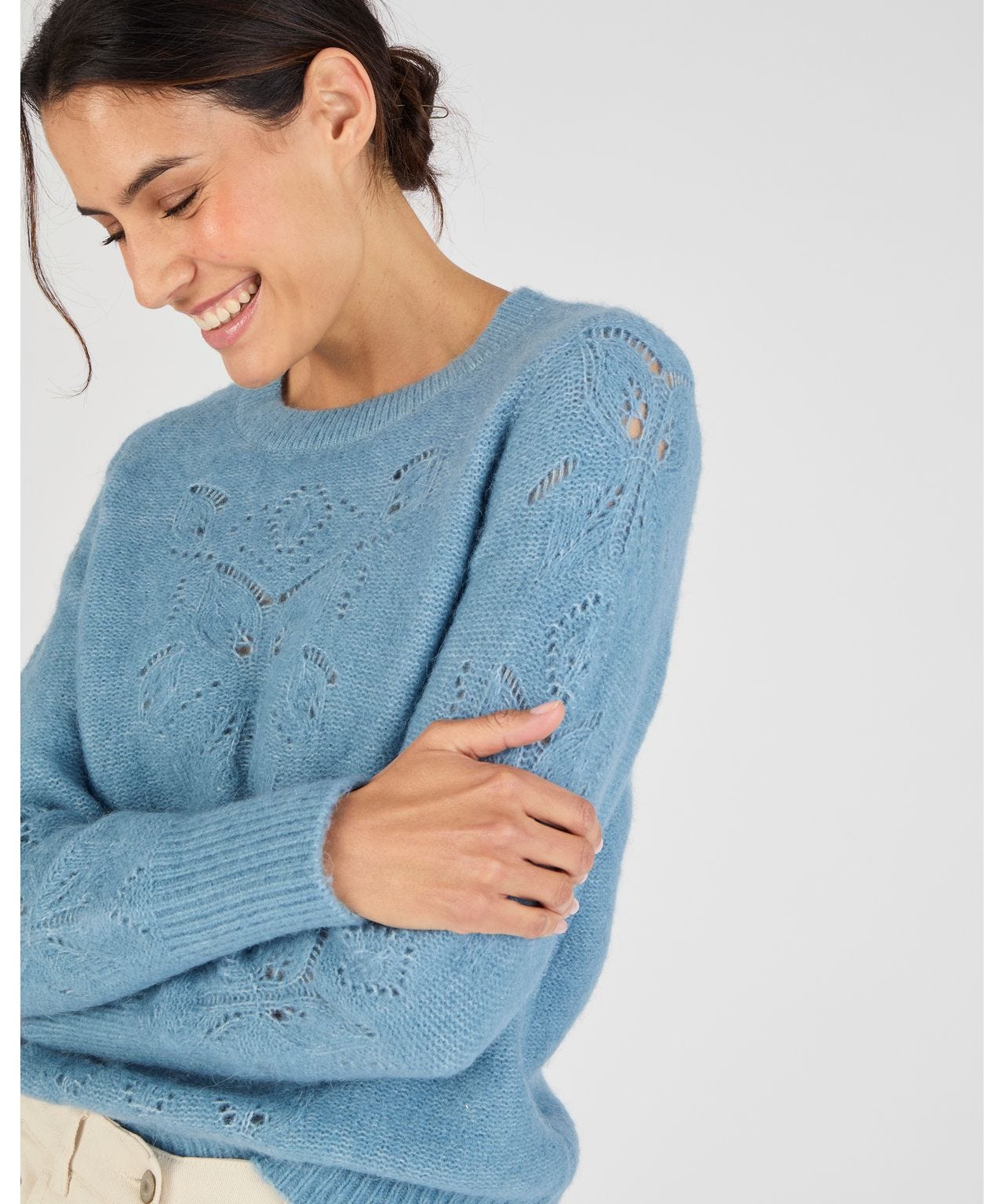 Pull En Laine Doux Pour Femme - Cardigan Boutonné Manches Longues - Col Rond - Chaud Et Confortable - Vêtement D'Hiver - 10
