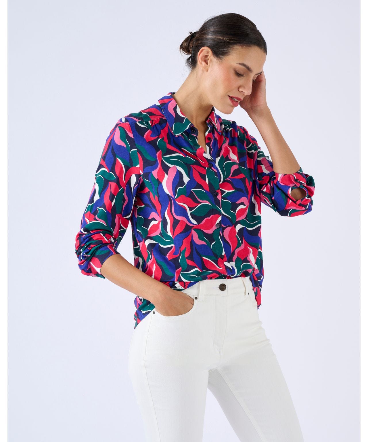 Chemisier Femme M&S Taille 48 - Occasion En Très Bon état - Style Régulier Multicolore