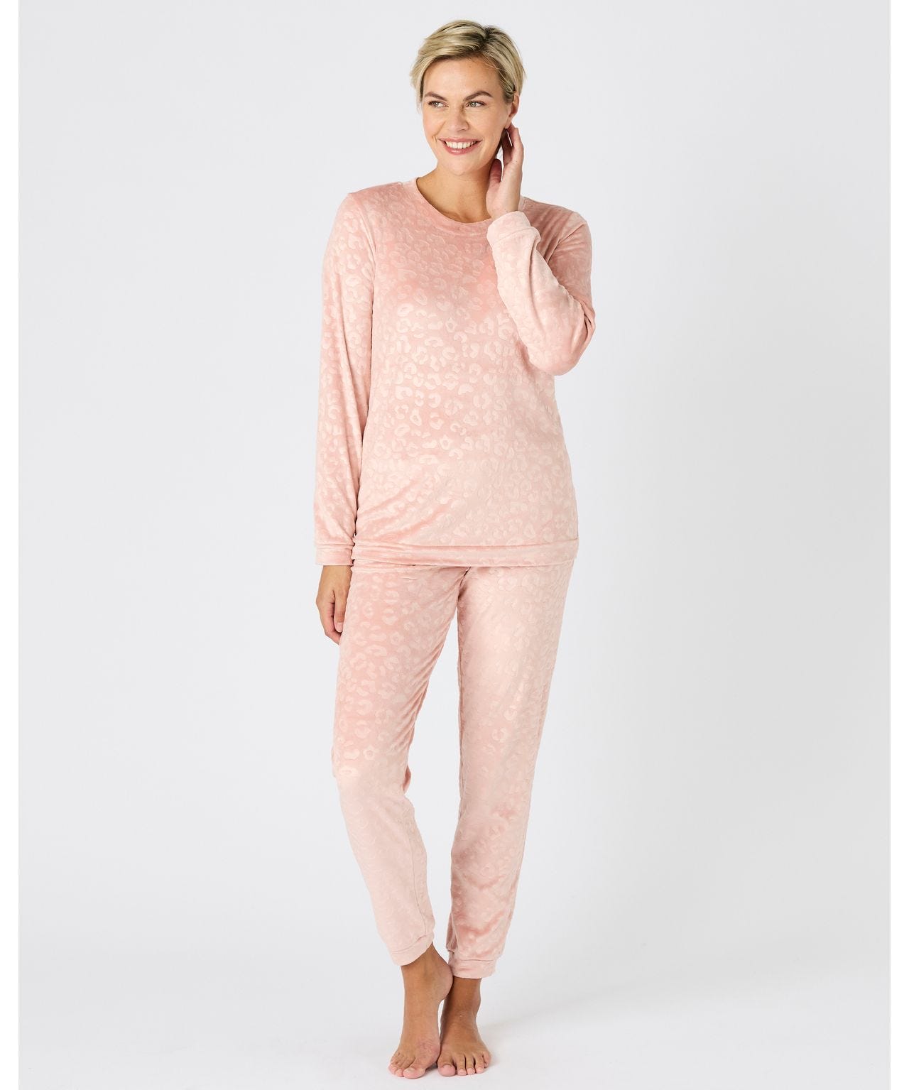 Pyjama Long Femme Senior - Ensemble Décontracté Col V Avec Poche, Tissu Doux Style Soie, Couleur Unie