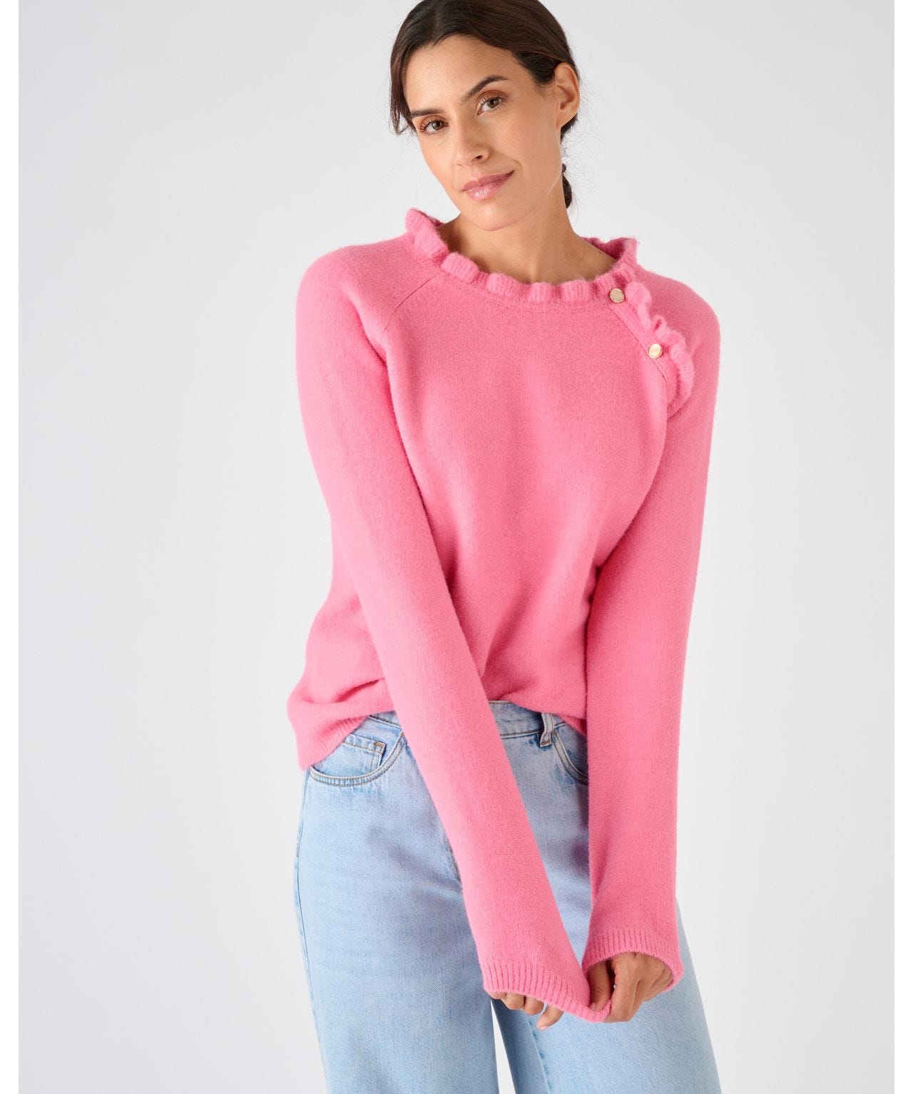 Pull en laine d'agneau et angora /Tricot vintage/ Taille M