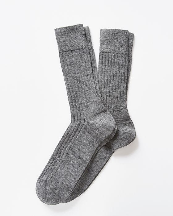 Chaussettes en laine homme mérinos 80%