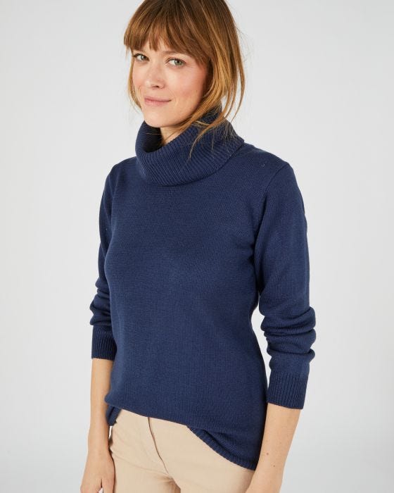 Pull col boule manches longues Pull Damart