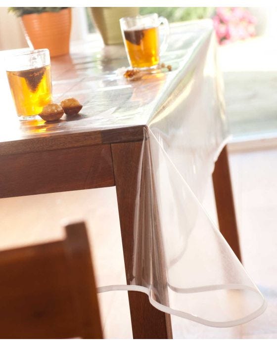 Protection de table PVC transparente - Aucun 