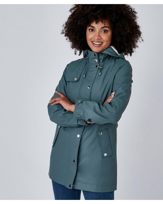 parka enduite femme