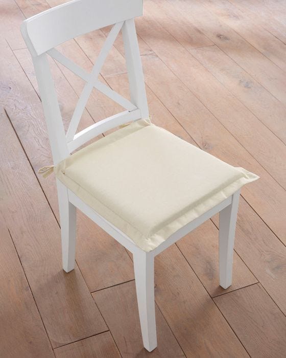 Lot de 2 galettes de chaise déhoussables - Aucun 