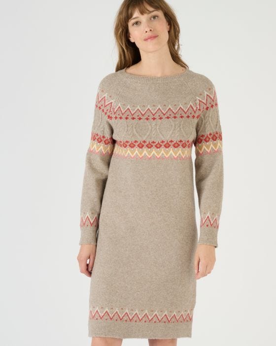 Robe pull online jacquard