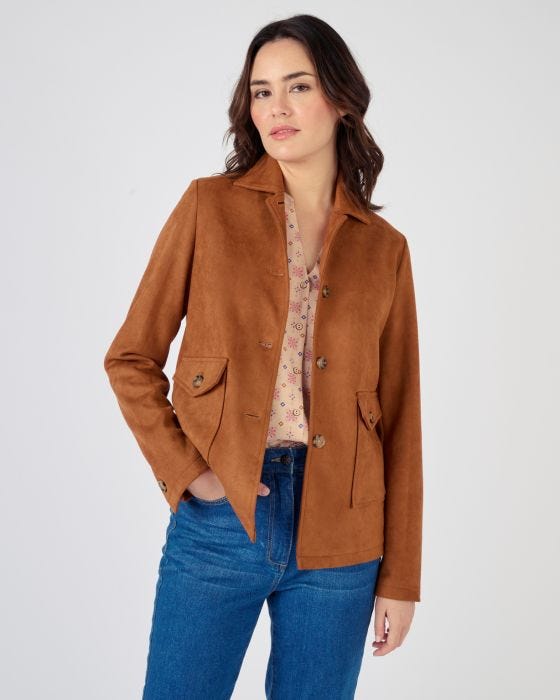 Veste suedine femme pas cher outlet