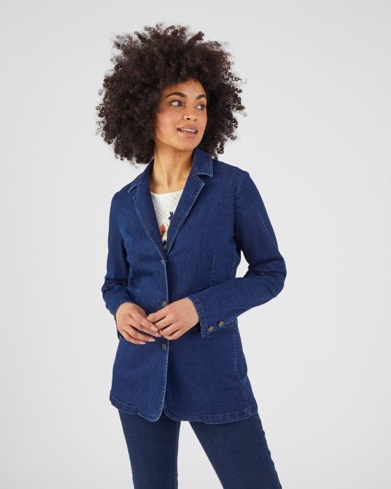 Veste longue en jean Veste Damart