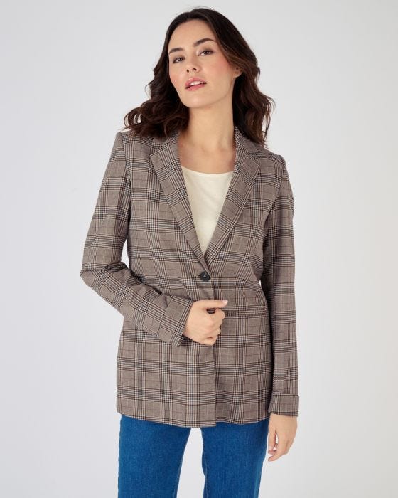 Veste de tailleur a carreaux Veste Damart