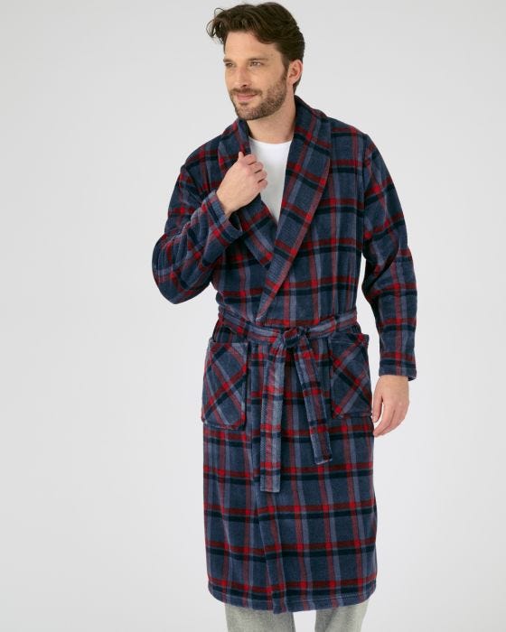 Robe de chambre Thermolactyl a carreaux Robe de chambre Damart