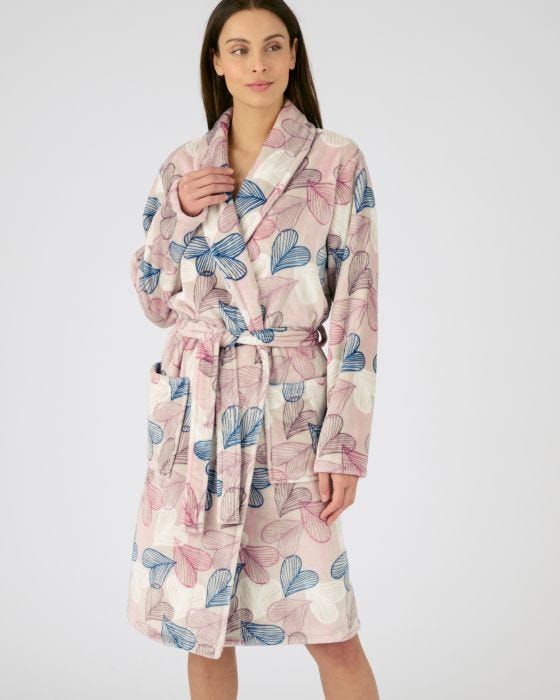 Robe de chambre Thermolactyl en maille moelleuse Robe de chambre Damart