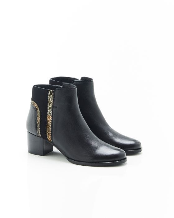 Bottillon femme talon sale plat