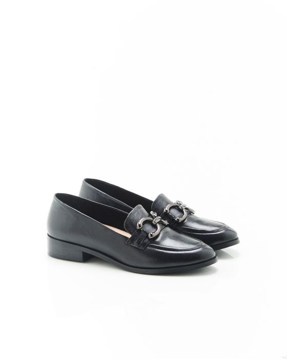 Mocassins avec chainette coloris argente Mocassin Damart