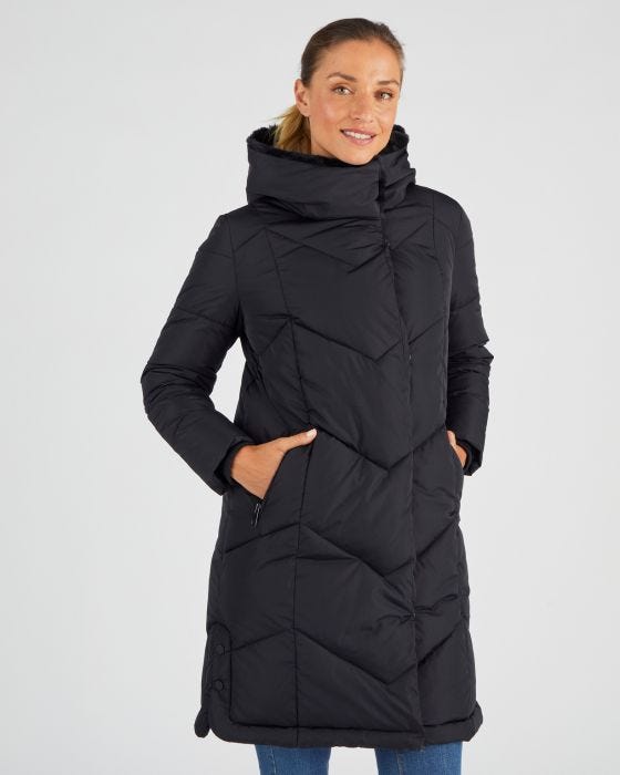 Parka longue, large col Thermolactyl Parka