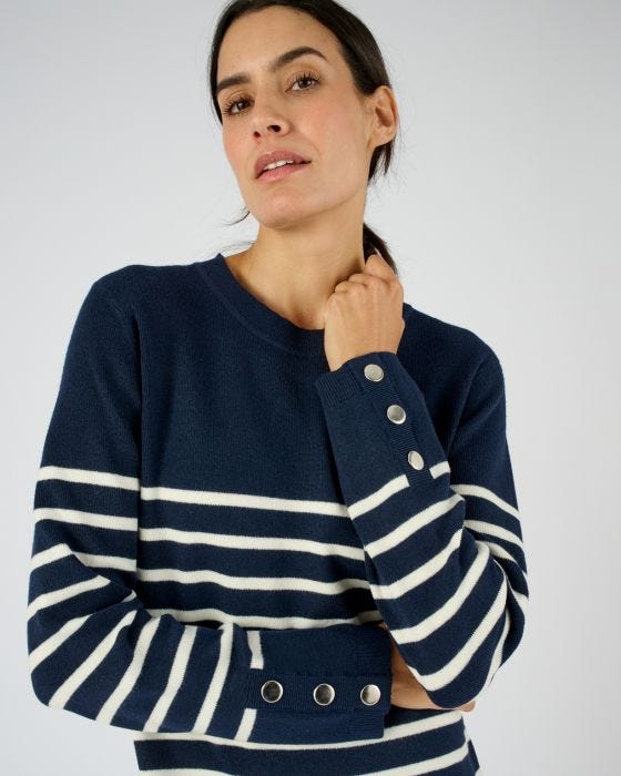 Robe-pull esprit marinière Thermolactyl Robe