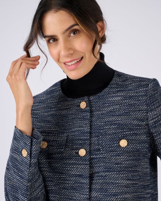 Veste équitation Caldene Femme Bleu Tweed - Taille 14 (38)