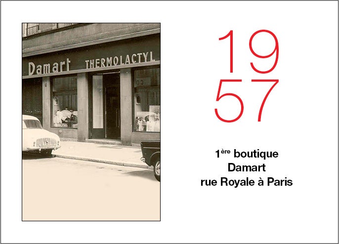 1957 : premiere boutique Damart