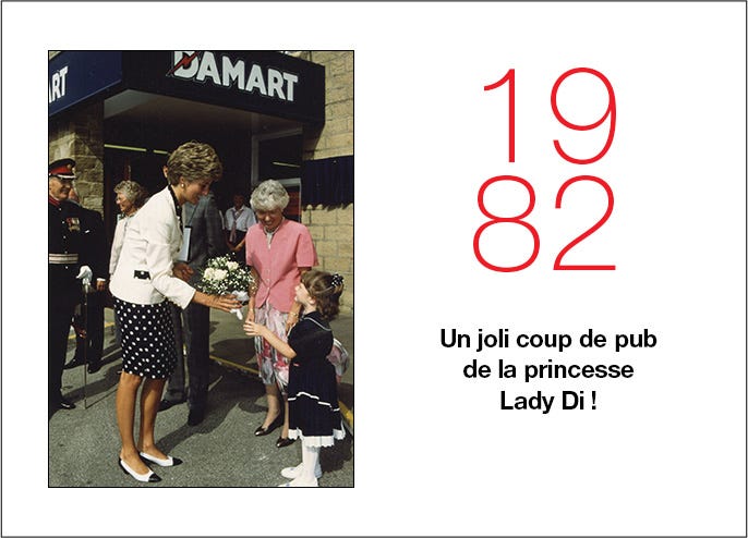 1982 : coup de pub de lady diana