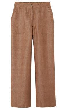 le pantalon large pur lin